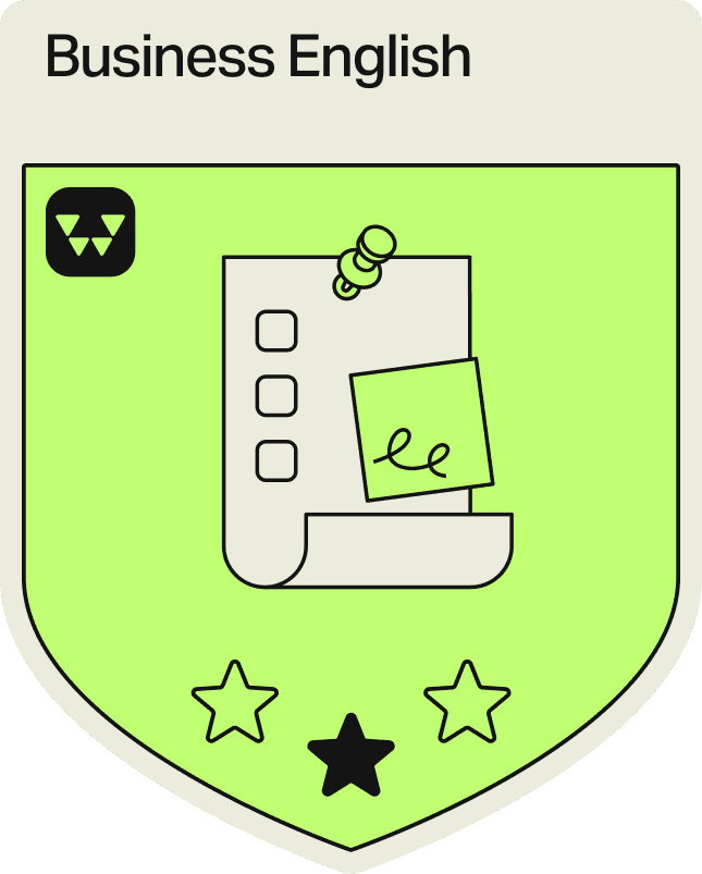 Badge - 1 Star - Business English