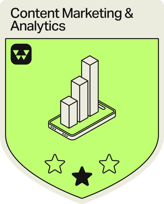 Badge - 1 Star - Content Marketing & Analytics