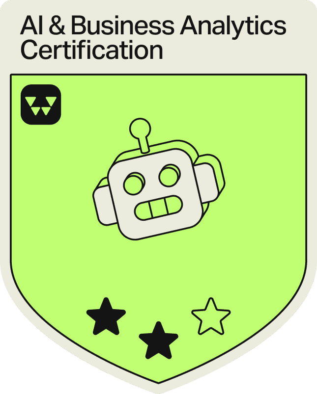 Badge - 2 Stars - AI & Business Analytics Certification