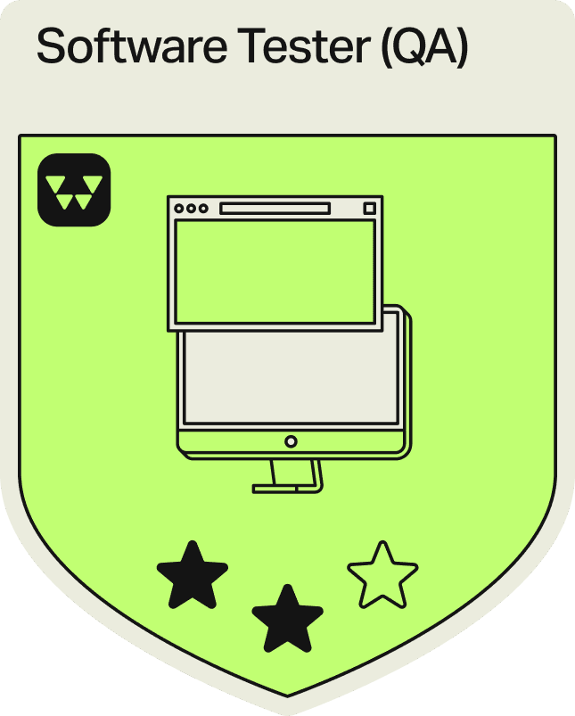 Badge - 2 Stars - Software Tester (QA)