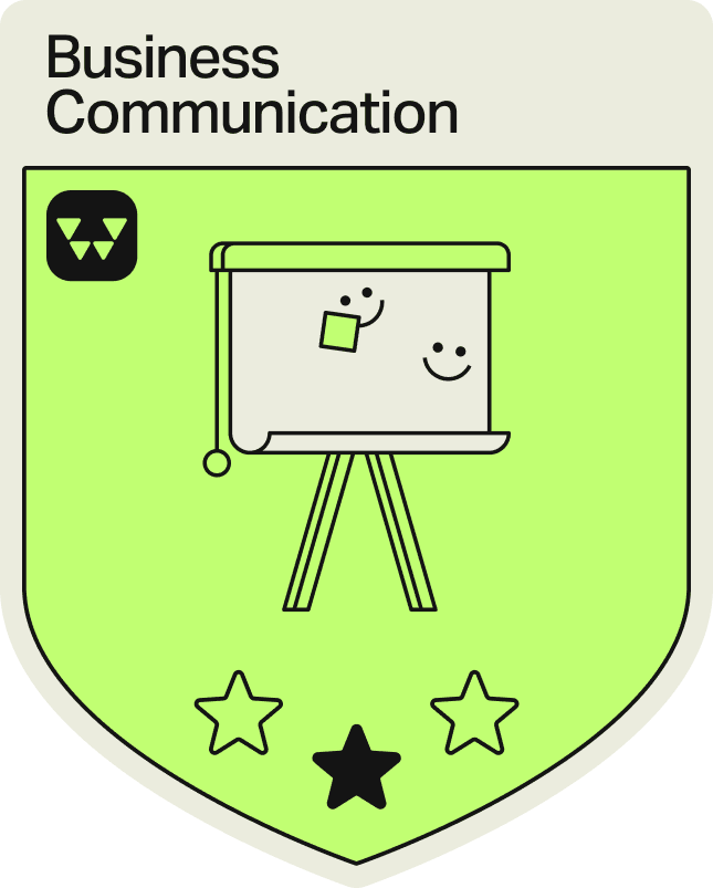 Badge - 1 Star - Business Communication